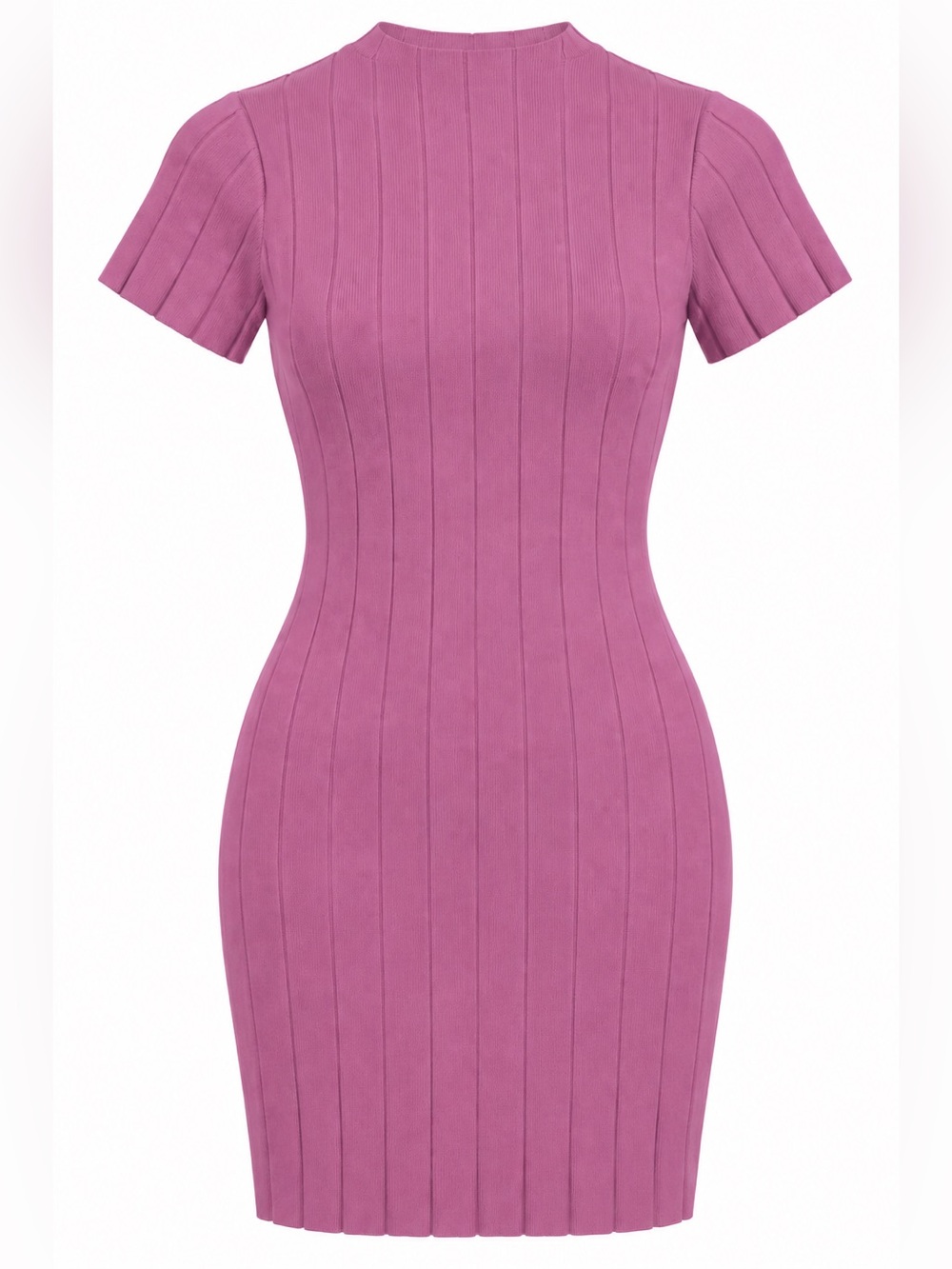 NWT RVCA Jones Sweater Dress Women M/10 Mauve Pink Ribbed Mini AVJKD00177